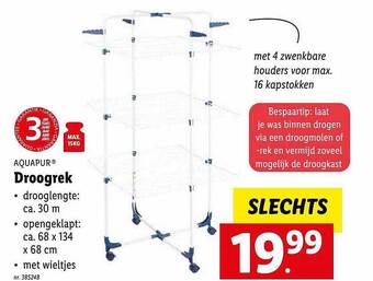 Lidl Aquapur droogrek aanbieding