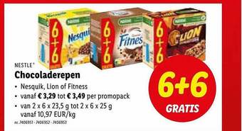 Lidl Nestle chocoladerepen aanbieding