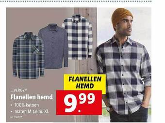 Lidl Flanellen hemd aanbieding