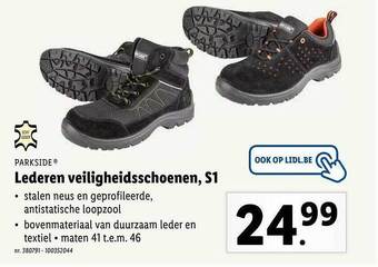 Lidl Lederen veiligheidsschoenen, s1 aanbieding