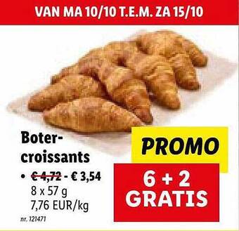 Lidl Botercroissants aanbieding