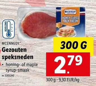 Gezouten speksneden