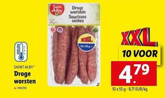 Droge worsten