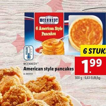 Lidl American style pancakes aanbieding