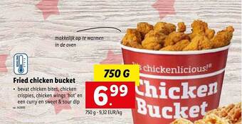 Lidl Fried chicken bucket aanbieding