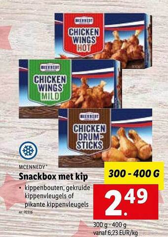 Lidl Snackbox met kip aanbieding