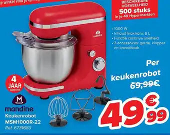 Carrefour Mandine keukenrobot aanbieding
