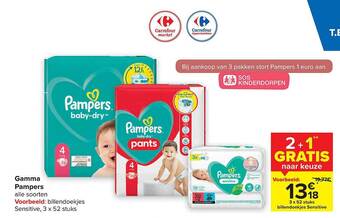 Carrefour Gamma pampers aanbieding