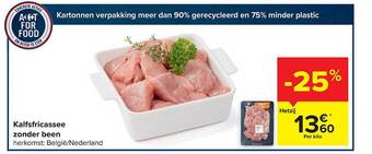 Carrefour Kalfsfricassee zonder been aanbieding