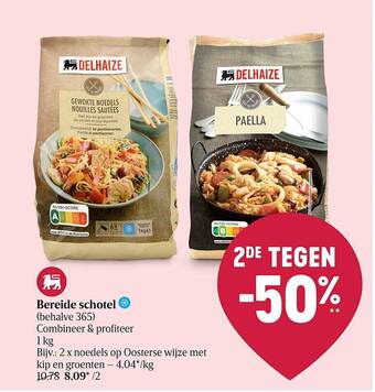 Delhaize Bereide schotel aanbieding