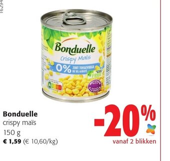 Colruyt Bonduelle Crispy Mais 150g aanbieding