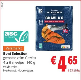 Colruyt Boni Selection Gerookte Zalm Gravlax aanbieding