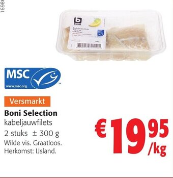 Colruyt Boni Selection Kabeljauwfilets 2 Stuks 300g aanbieding