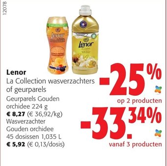 Colruyt Lenor La Collection Wasverzachters of Geurparels aanbieding