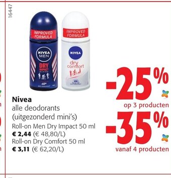 Colruyt Nivea Alle Deodorants aanbieding