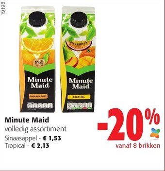 Colruyt Minute Maid Volledig Assortiment aanbieding