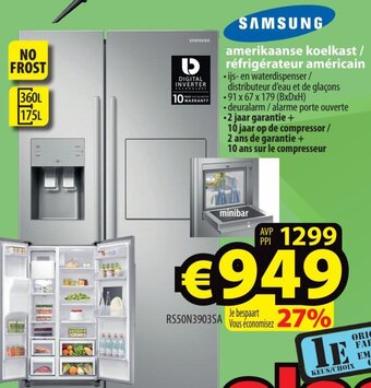 ElectroStock Samsung Amerikaanse Koelkast / Refrigerateur Americain aanbieding