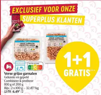 Delhaize Verse grijze garnalen aanbieding