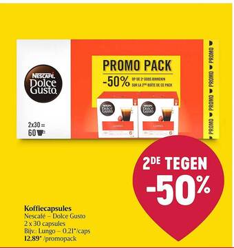 Delhaize Koffiecapsules aanbieding