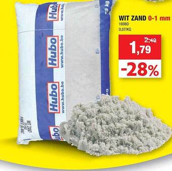 Hubo Wit zand aanbieding