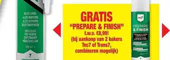Hubo Prepare & finish aanbieding