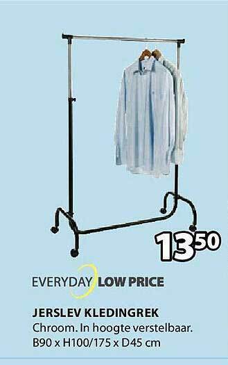 Jysk Jerslev kledingrek aanbieding