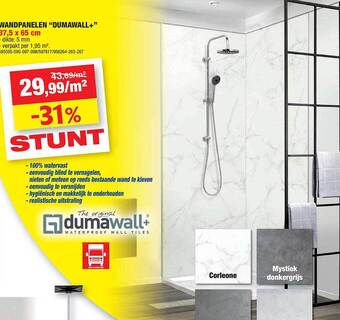 Hubo Wandpanelen dumawall+ aanbieding