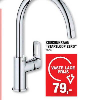 Hubo Keukenkraan startloop zero aanbieding