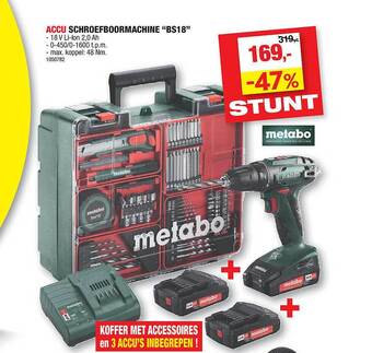Hubo Accu schroefboormachine aanbieding