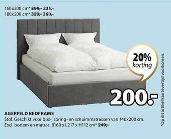 Jysk Agerfeld bedframe aanbieding
