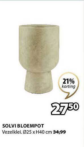 Jysk Solvi bloempot aanbieding