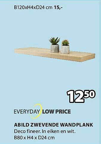Jysk Abild zwevende wandplank aanbieding