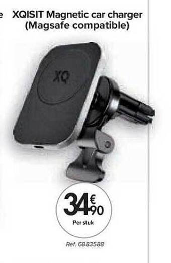 Carrefour Xqisit magnetic car charger aanbieding
