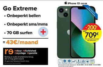 Carrefour Iphone 13 128 gb aanbieding