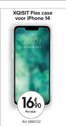 Carrefour Xqisit flex case voor iphone 14 aanbieding