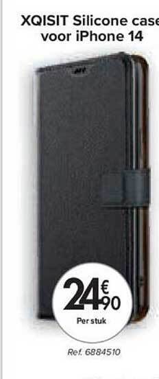 Carrefour Xqisit silicone case voor iphone 14 aanbieding