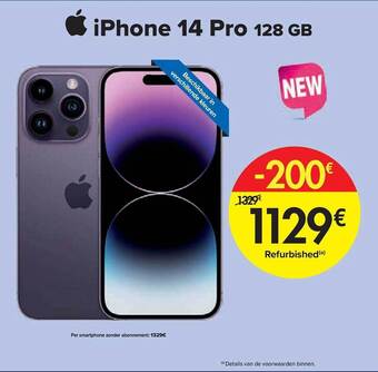 Carrefour Iphone 14 pro 128 gb aanbieding