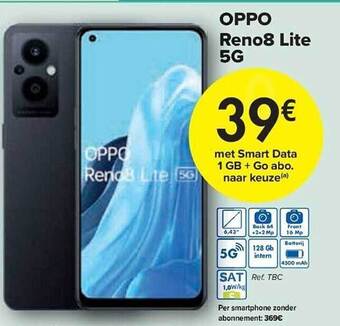 Carrefour Oppo reno8 lite 5g aanbieding