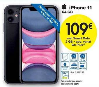 Carrefour Iphone 11 64 gb aanbieding