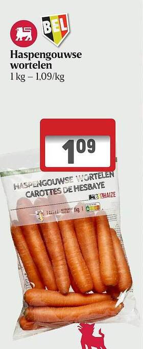 Delhaize Haspengouwse wortelen aanbieding