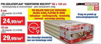 Hubo Pirisolatieplaat enertherm multifit aanbieding