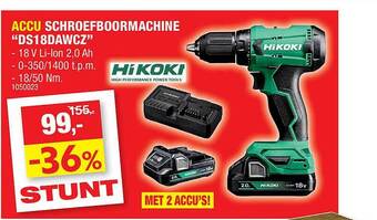 Hubo Accu schroefboormachine aanbieding