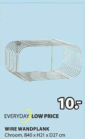 Jysk Wire wandplank aanbieding
