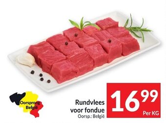 Intermarché Rundvlees voor fondue aanbieding