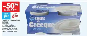 Leader Price Yaourts A La Grecque Nature 4 x 150g aanbieding