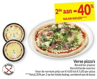 Intermarché Verse pizza's aanbieding