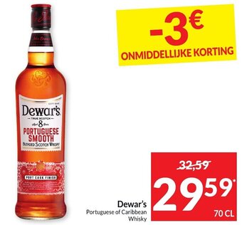 Intermarché Dewar's Portuguese of Caribbean Whisky aanbieding