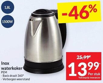 Intermarché Inox waterkoker aanbieding