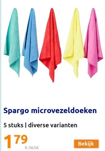 Action Spargo Microvezeldoeken 5 Stuks aanbieding