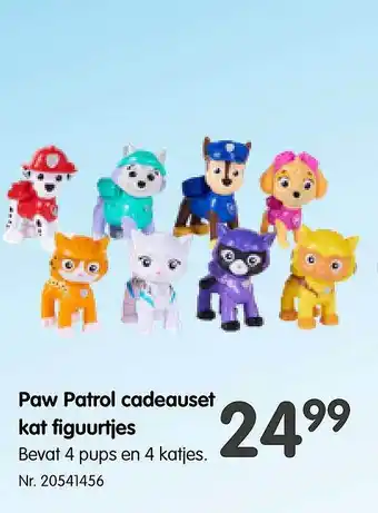 Fun Paw patrol cadeauset kat figuurtjes aanbieding